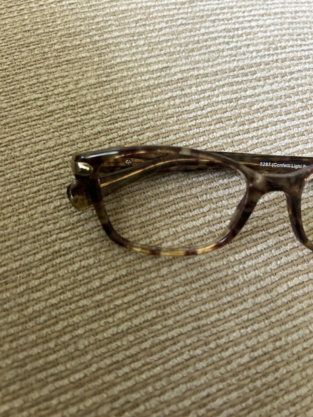 COACH Y2K frames Only Glasses NEW YORK HC6064 5287 Confetti Brown 51/17 135 Fun - Picture 15 of 16